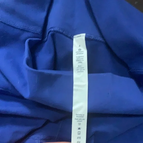 LULULEMON HIGH WAIST COBALT WUNDER LEGGINGS